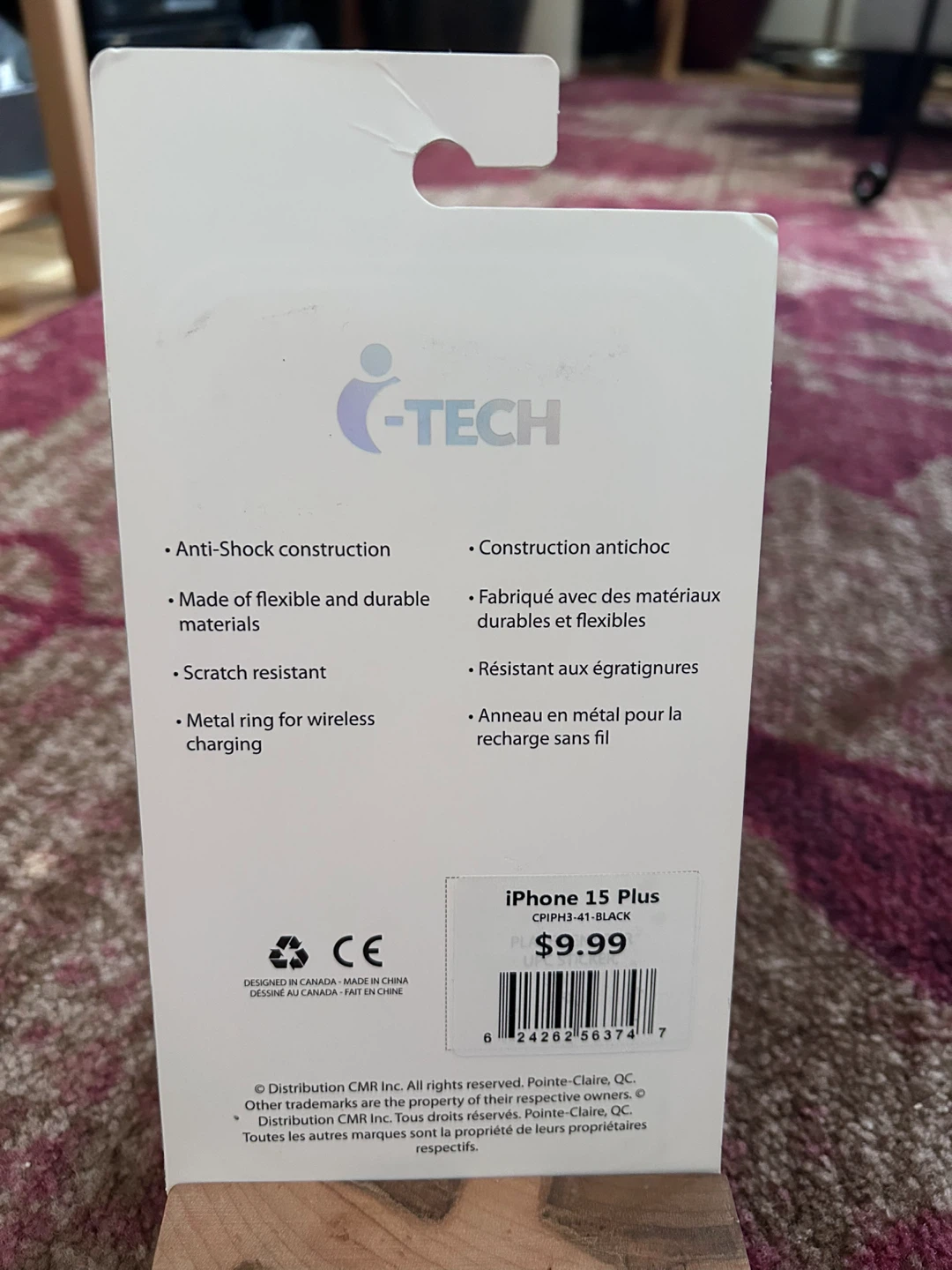 i-TECH Shock Resistant Phone Case for iPhone 15 Plus - Black - photo 2