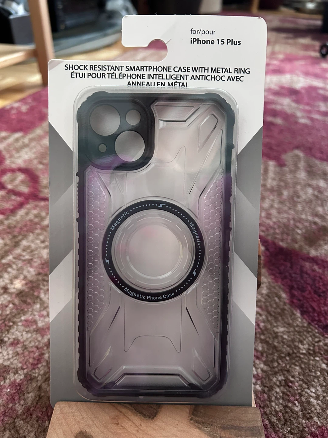 i-TECH Shock Resistant Phone Case for iPhone 15 Plus - Black