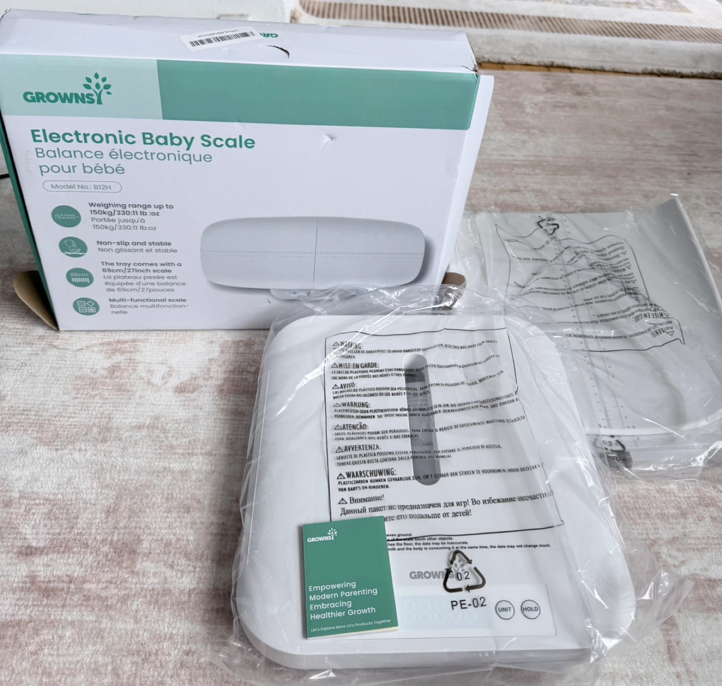 Growns Electronic Baby Scale Model B12H