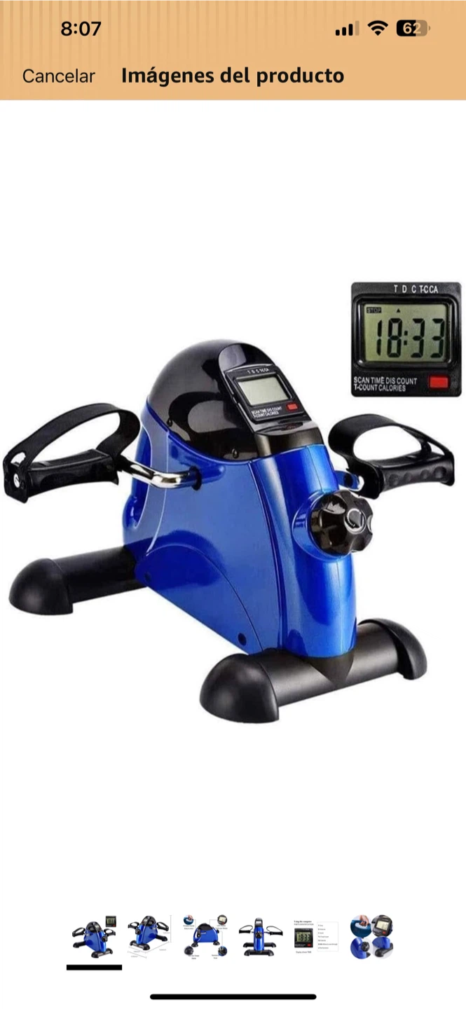 Blue Portable Pedal Exerciser