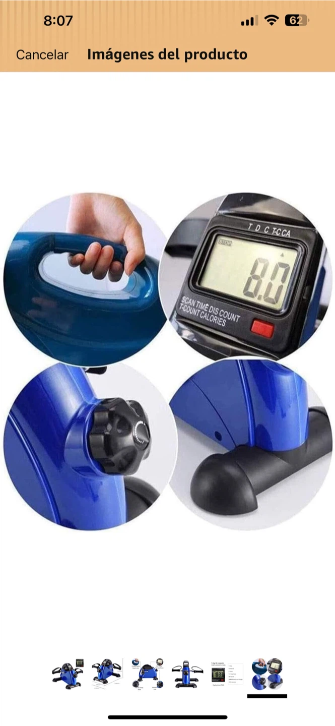 Blue Portable Pedal Exerciser - photo 5