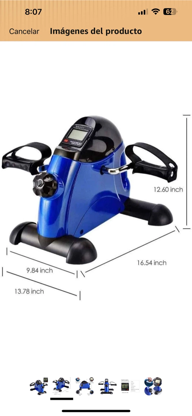 Blue Portable Pedal Exerciser - photo 2
