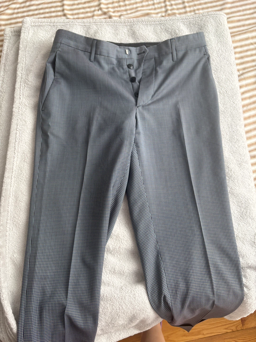 Prada Milano Pants Size 46 Grey Checkered - photo 2