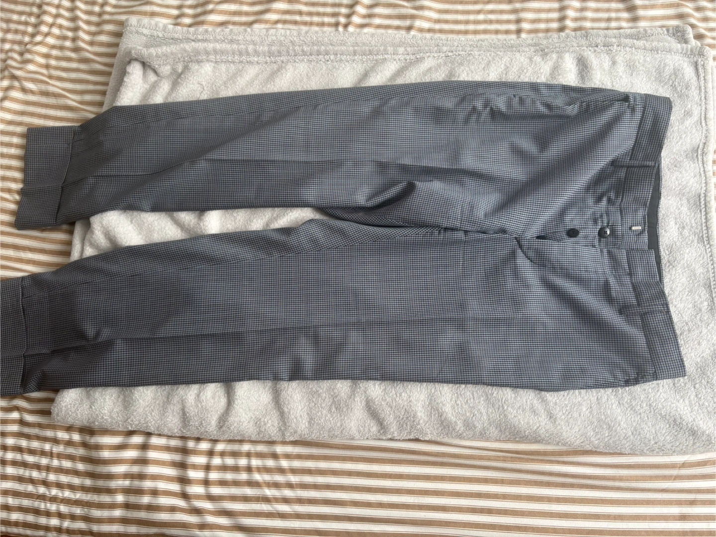 Prada Milano Pants Size 46 Grey Checkered - photo 3