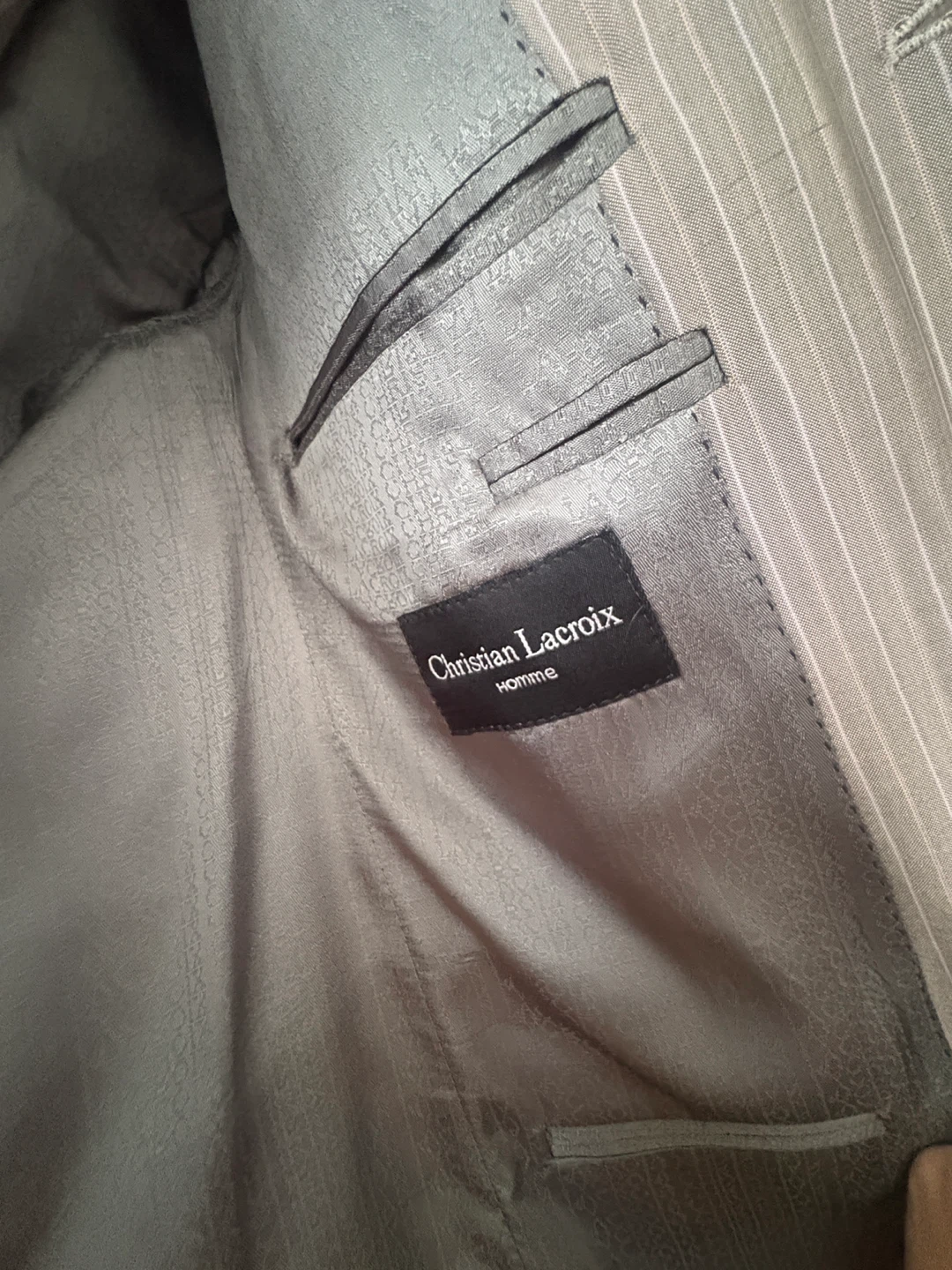 Christian Lacroix Homme Wool & Silk Pinstripe Suit