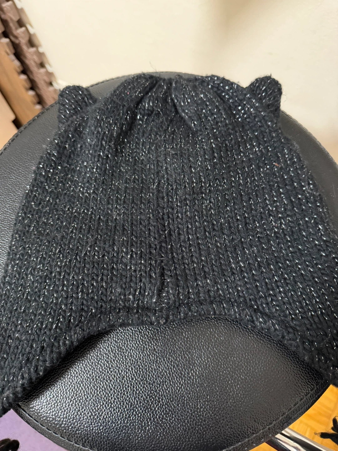 Black Cat Beanie with Sparkle - photo 2