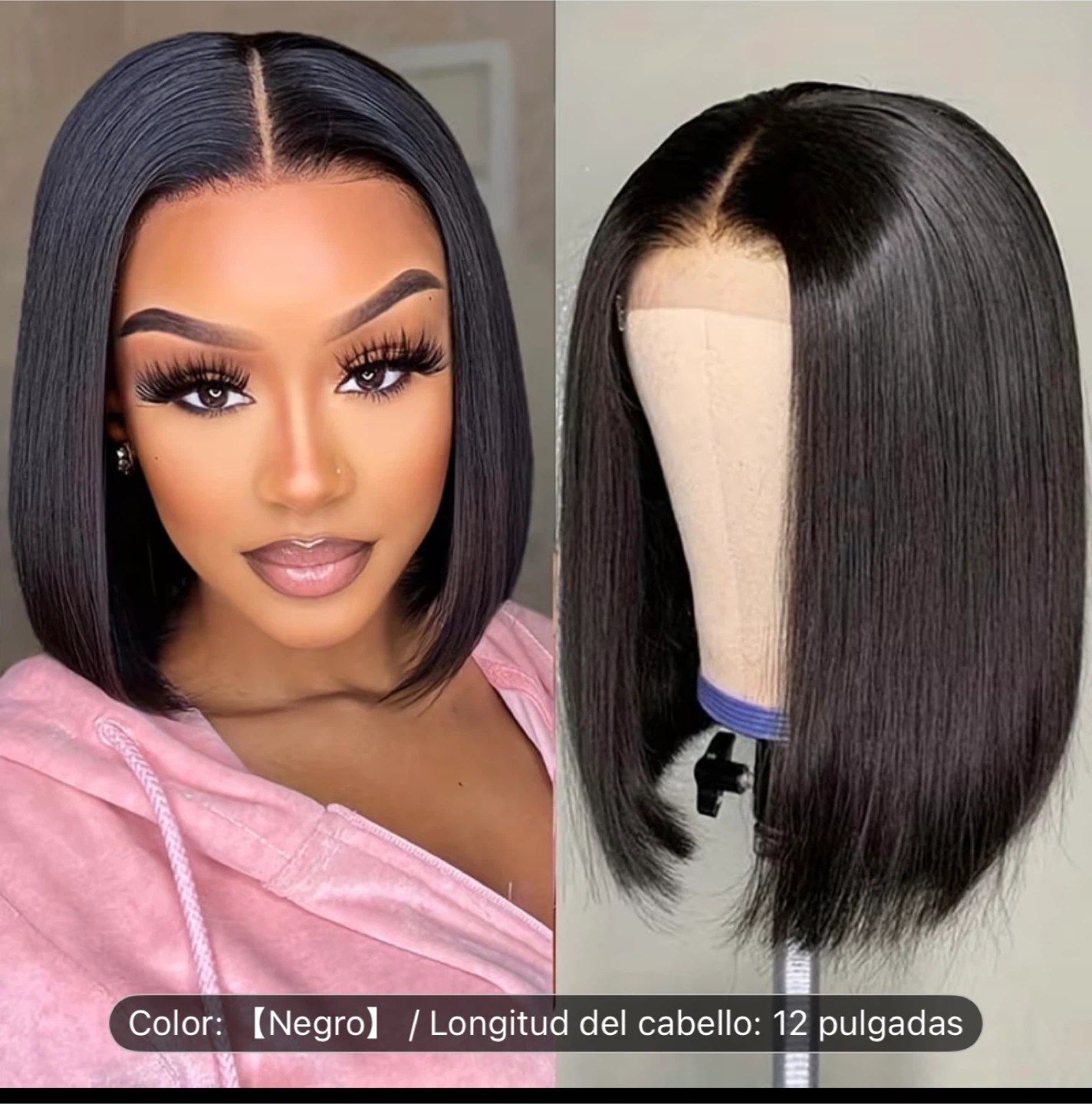 12 Inch Straight Bob Wig
