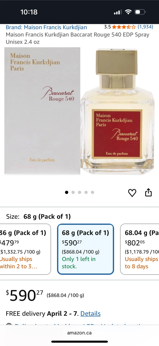 Maison Francis Kurkdjian Baccarat Rouge 540 Eau de Parfum 2.4 oz - photo 3