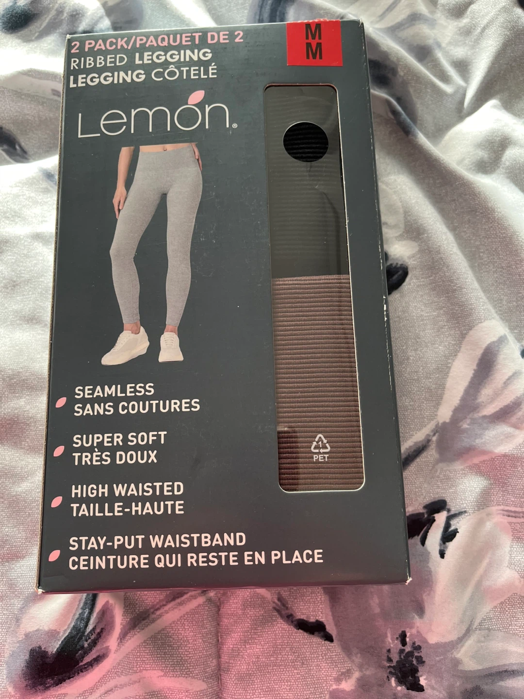 Lemon 2 Pack Ribbed High Waisted Leggings - M/L - photo 3