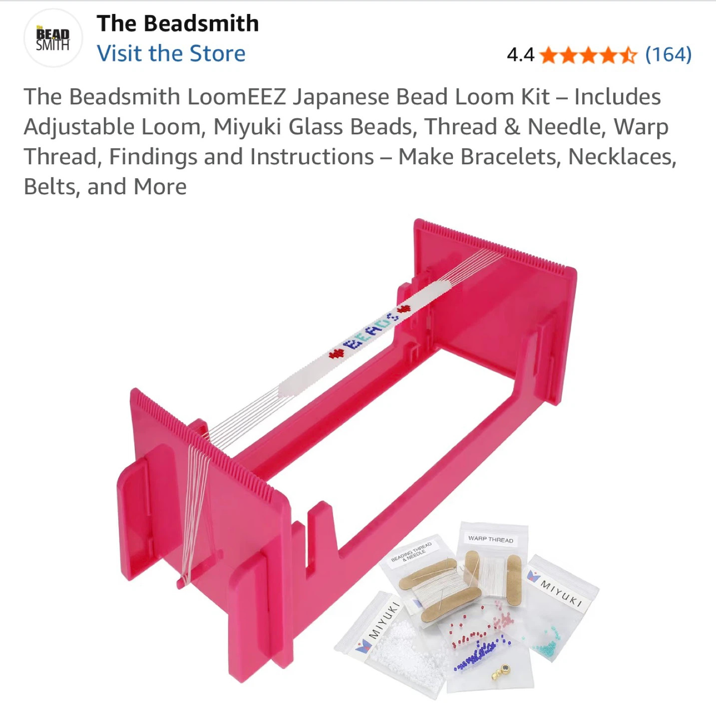 The Beadsmith LoomEEZ Japanese Bead Loom Kit