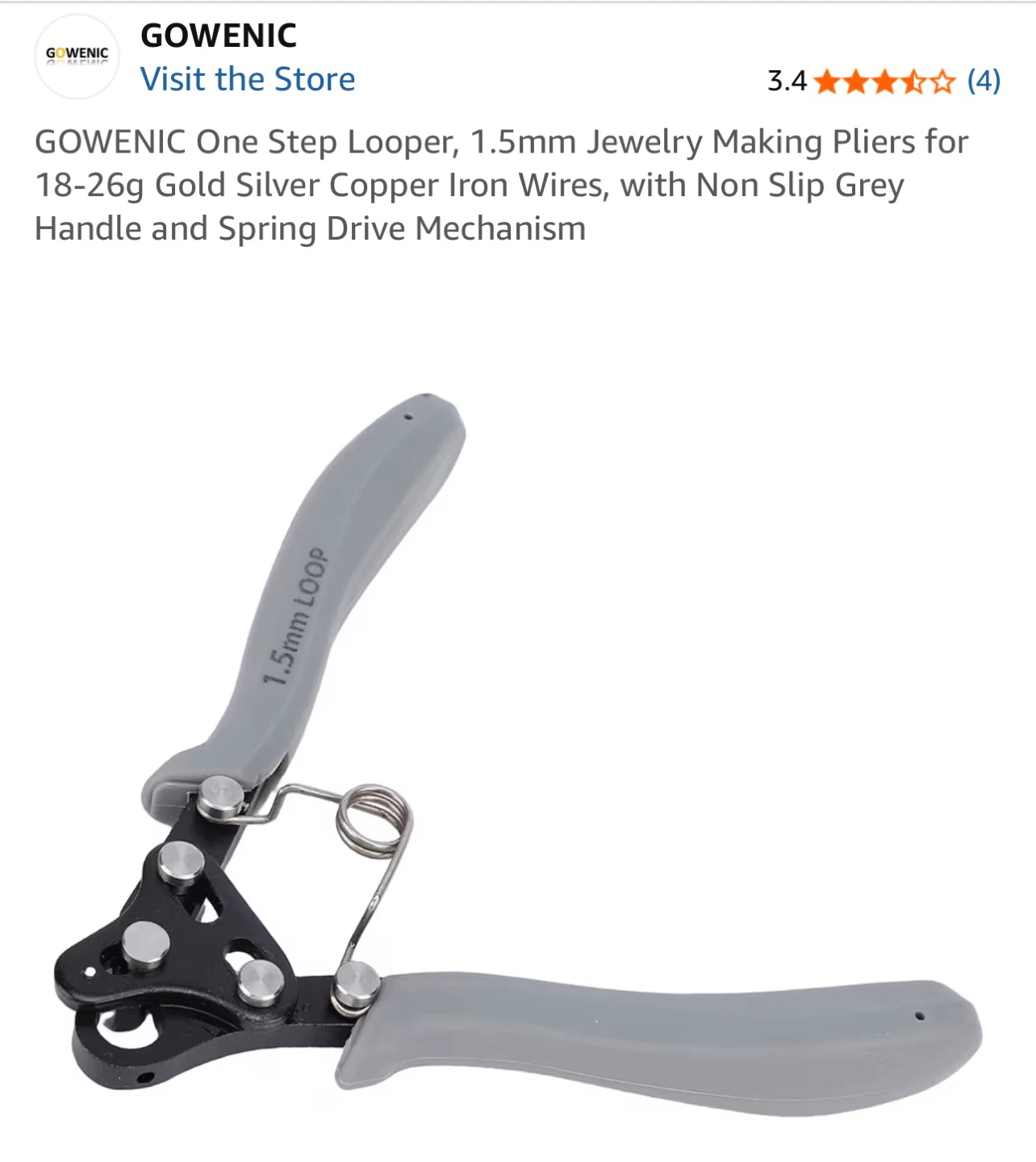 GOWENIC 1.5mm Jewelry Making Pliers