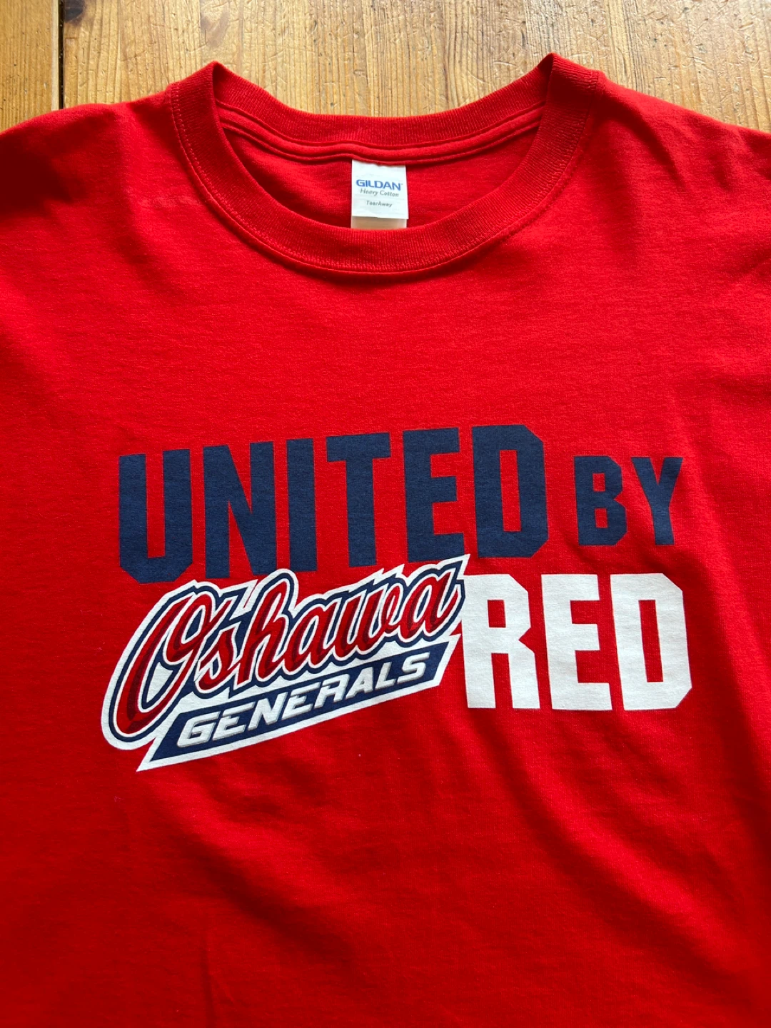 New! Oshawa Generals United By Red T-Shirt size large - photo 2