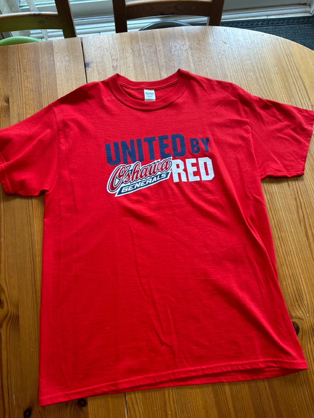 New! Oshawa Generals United By Red T-Shirt size large