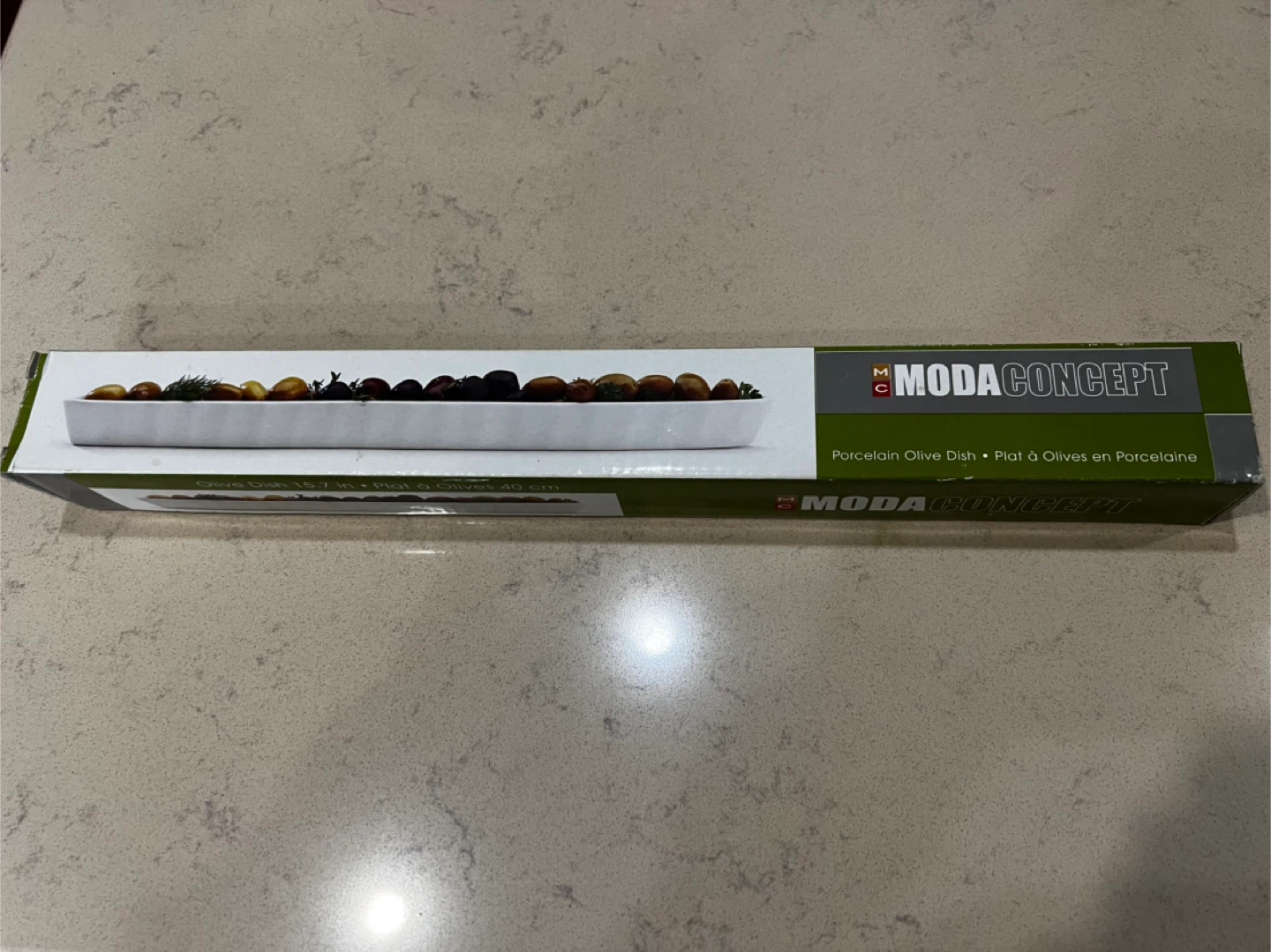 Moda Concept Porcelain Olive Dish 15.7 in - photo 5