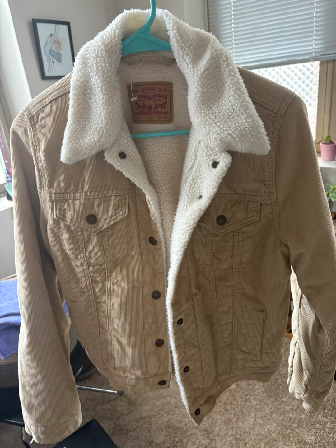 Levi's Sherpa Lined Corduroy Trucker Jacket XS