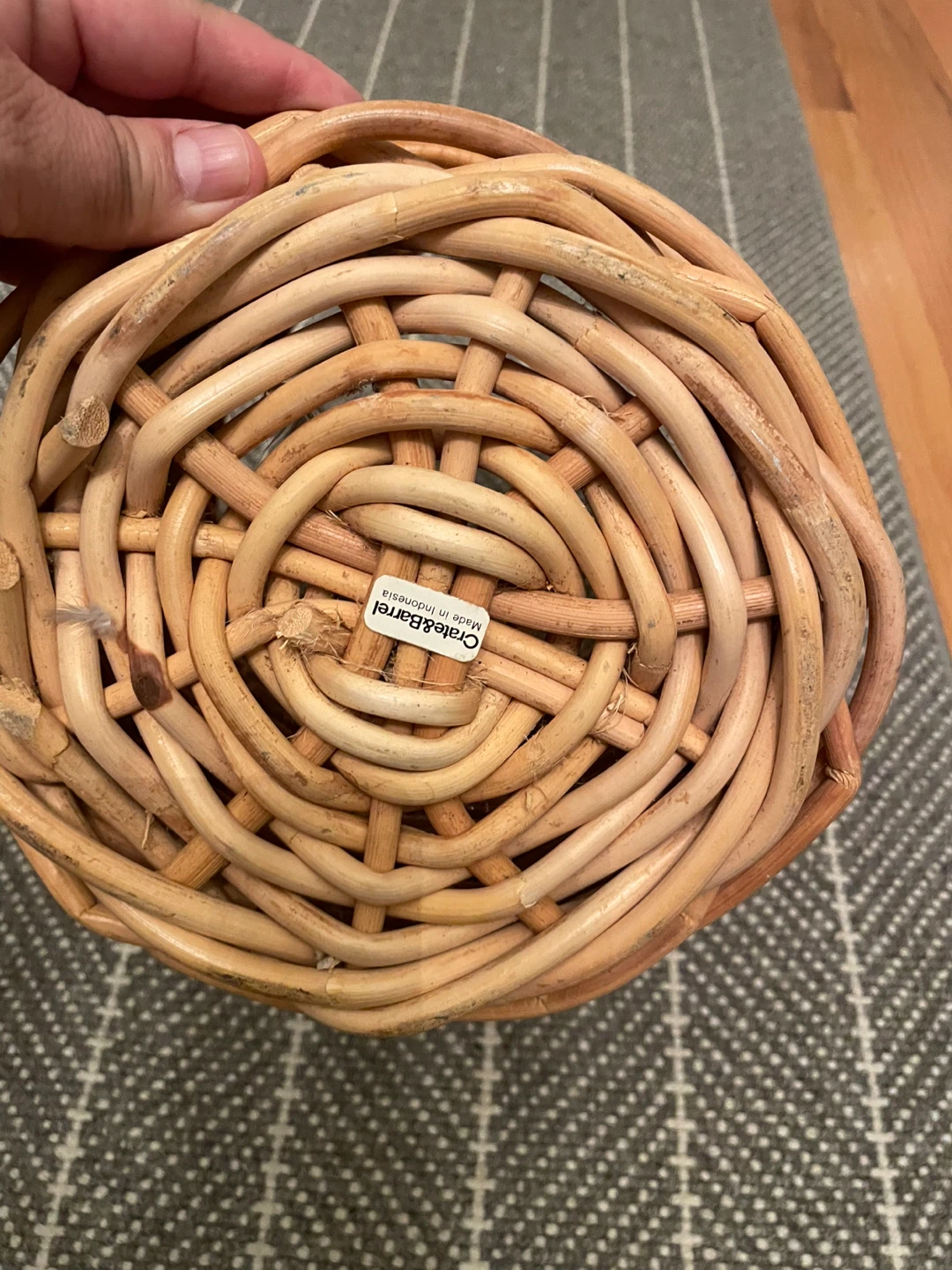Crate & Barrel Woven Basket - photo 3