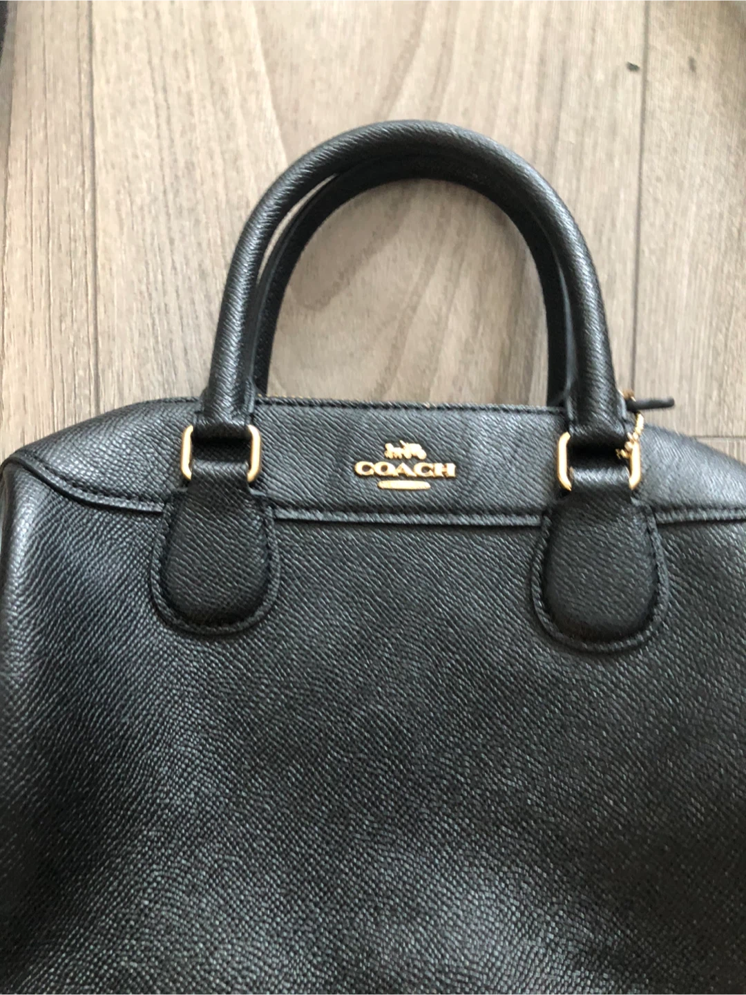 Coach Black Leather Satchel Bag - photo 3