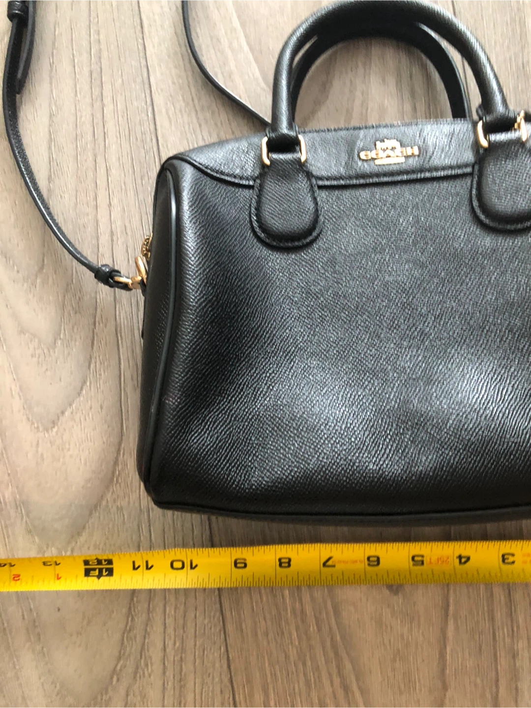Coach Black Leather Satchel Bag - photo 4