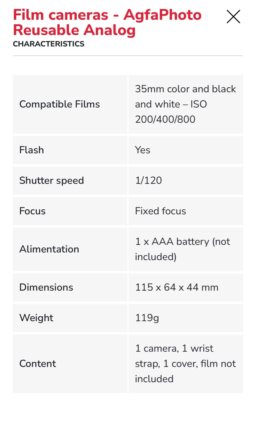 AgfaPhoto Reusable Analog Film Camera - photo 2