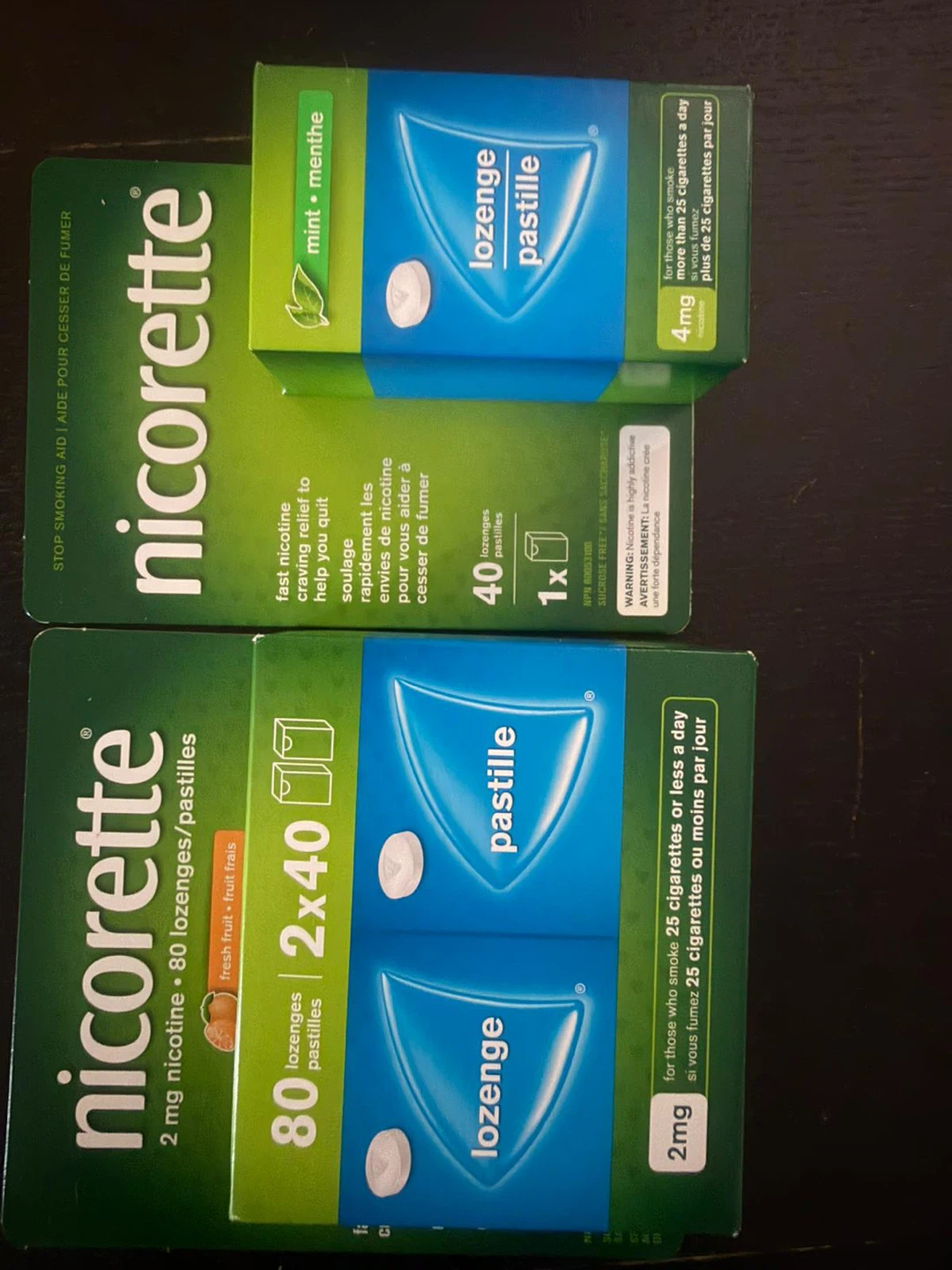 Nicorette 2mg and 4mg Nicotine Lozenges
