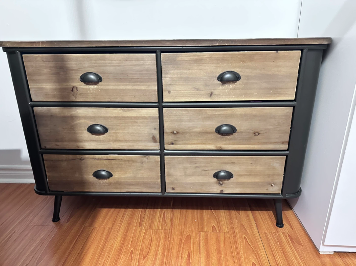 Industrial Style Dresser with 6 Drawers - photo 2