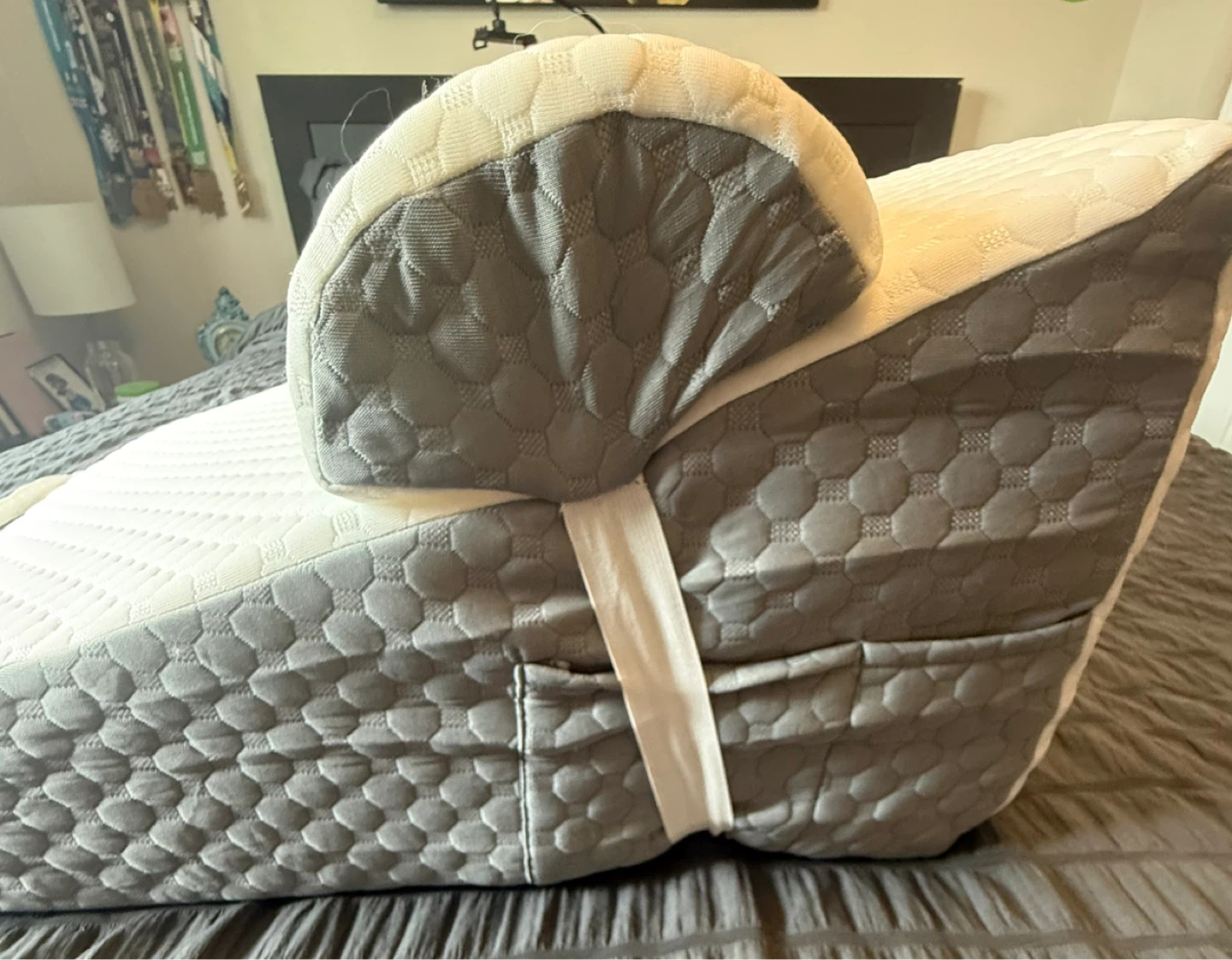 Simple Modern Wedge Pillow with Removable Cover