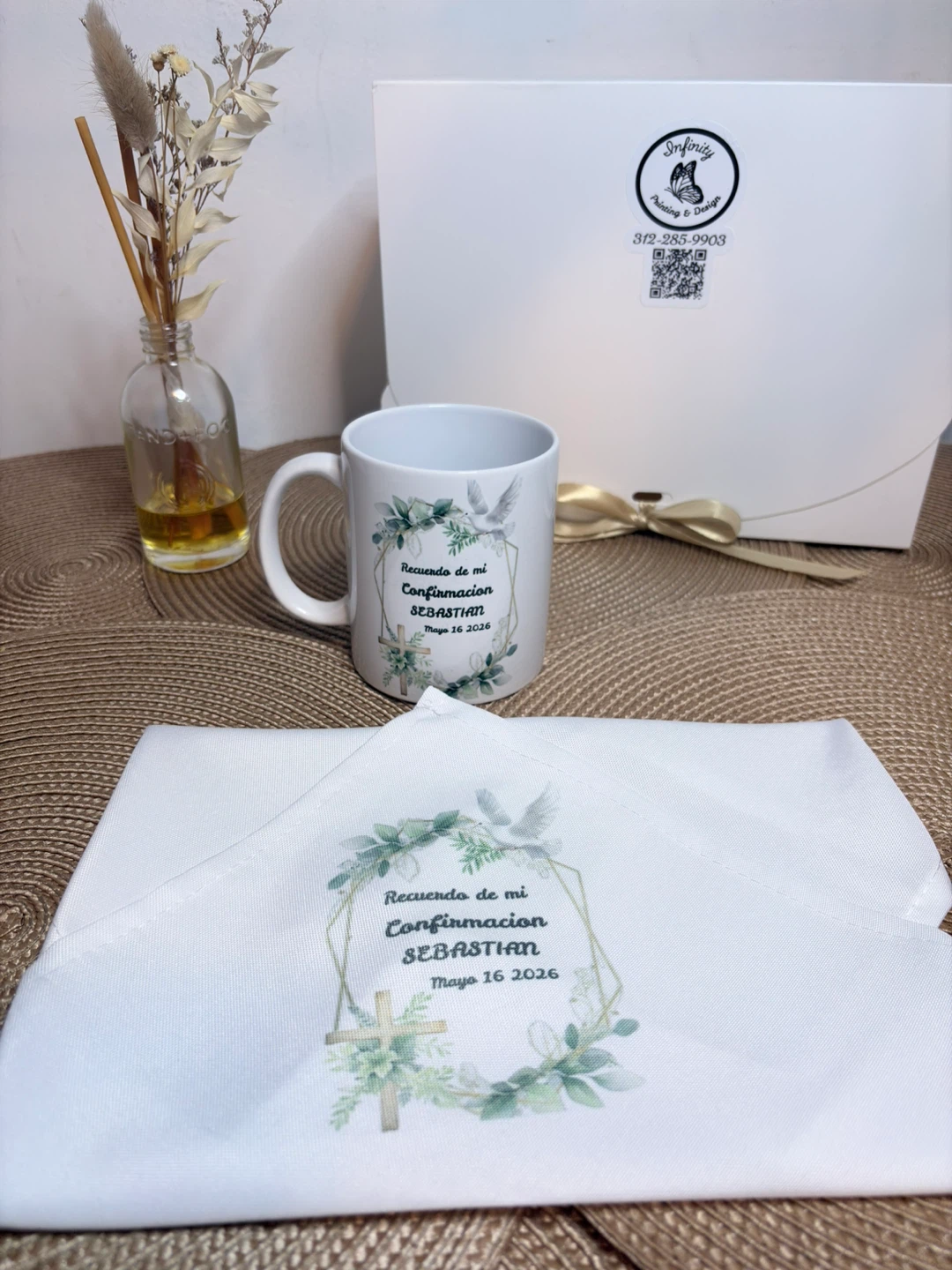 Custom Confirmation Keepsake Mug and Cloth Set - photo 4