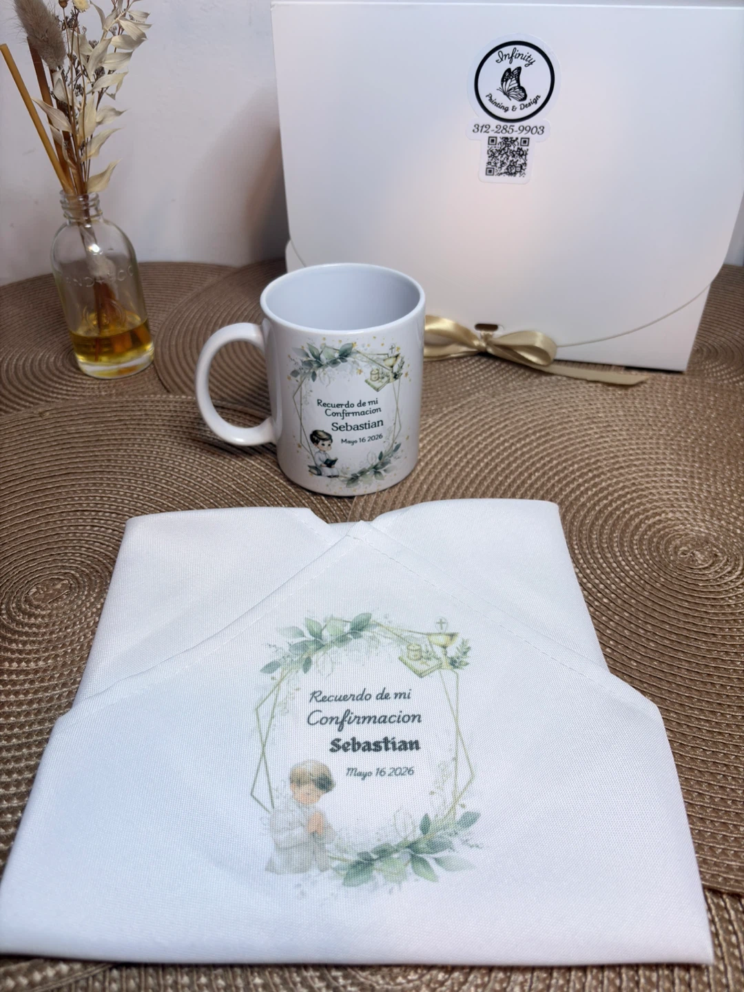 Custom Confirmation Keepsake Mug and Cloth Set - photo 5
