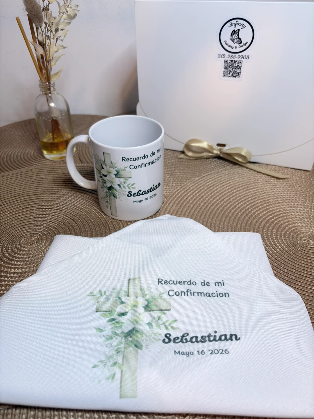 Custom Confirmation Keepsake Mug and Cloth Set - photo 2