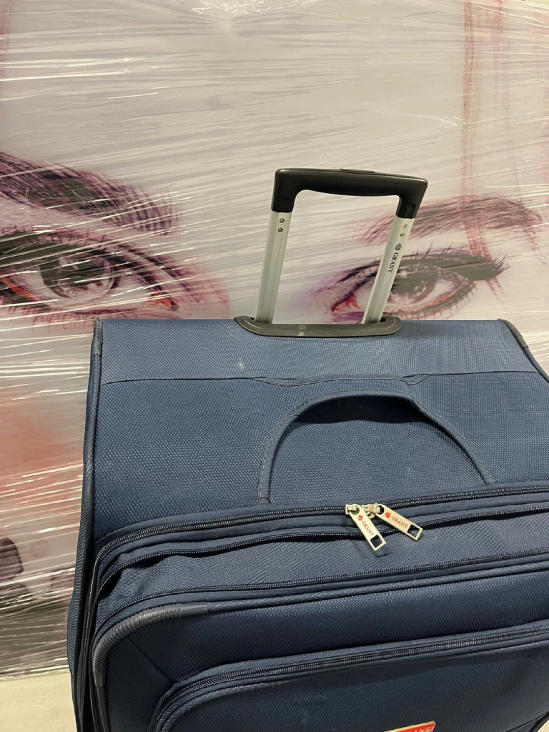 Grant Blue Softside Spinner Luggage