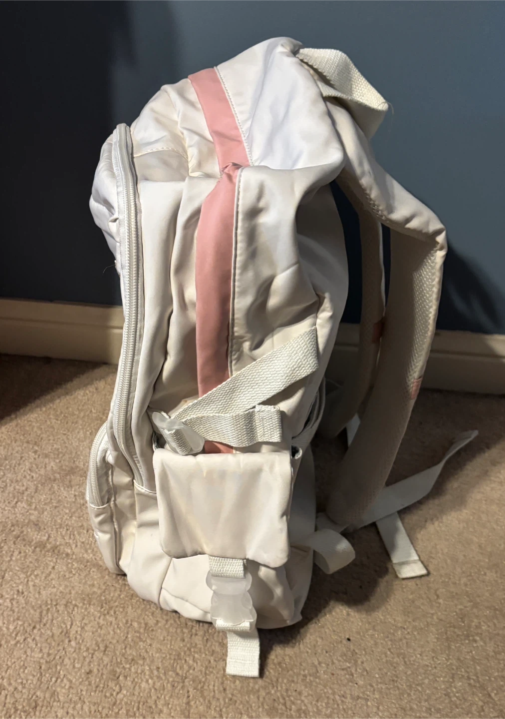 Beautiful Makukke Backpack - White with Pink Trim - photo 5
