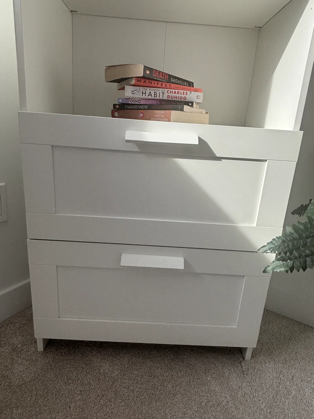 White Bookshelf with Drawers - photo 5