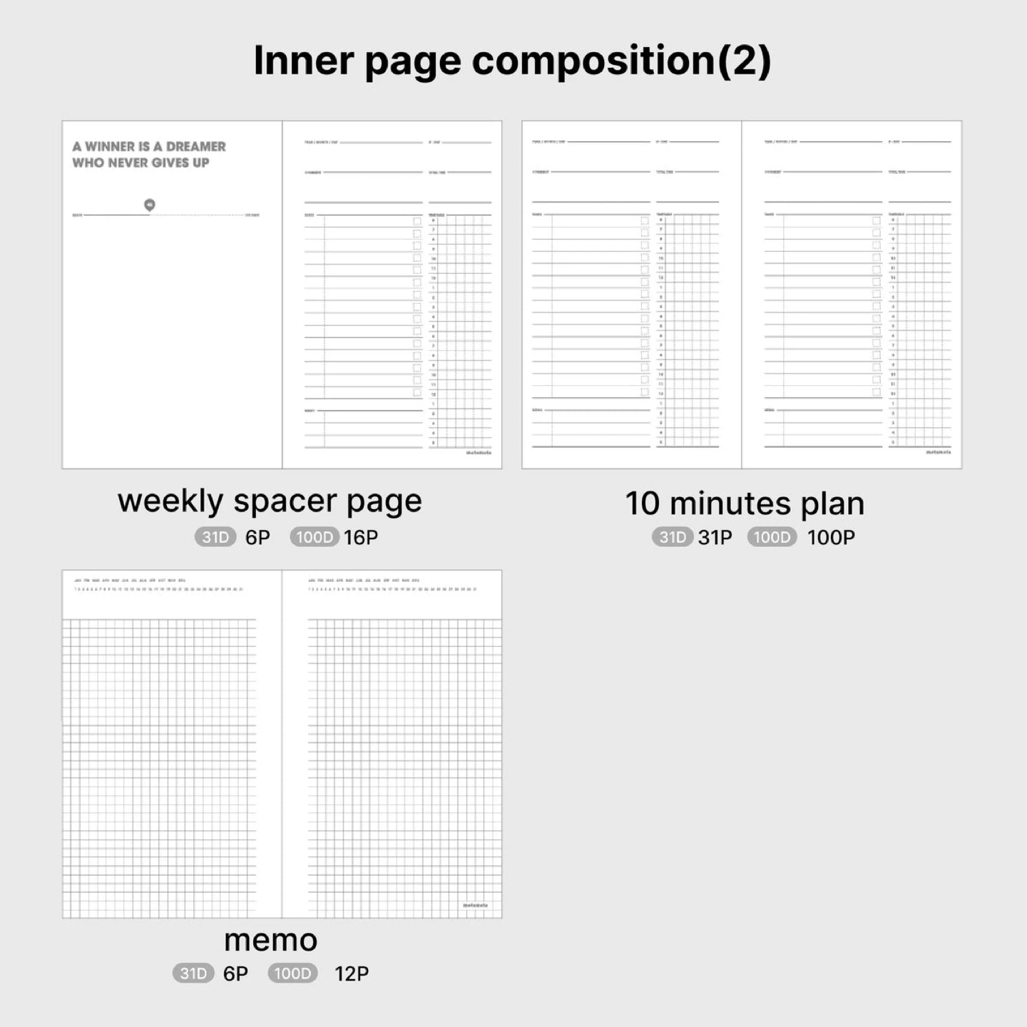 Motemote 10 Minutes Planner - photo 3