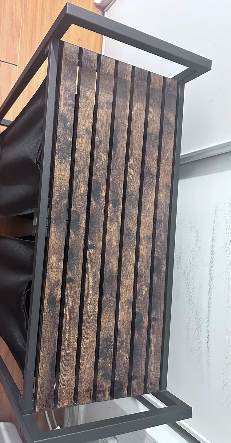 Double Laundry Hamper with Wood Top - photo 4
