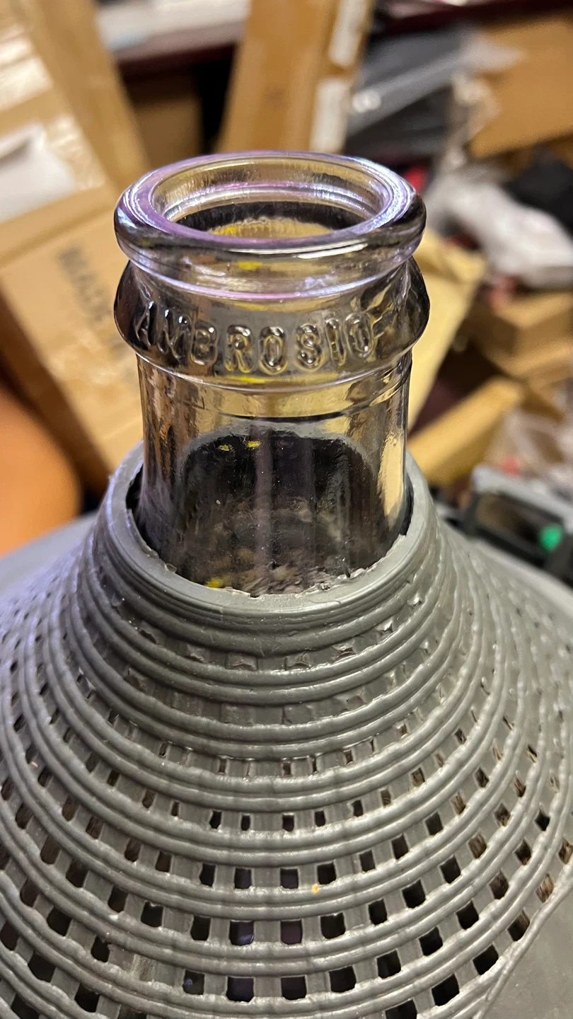 25L Glass Narrow Mouth Glass with Plastic Basket - photo 3