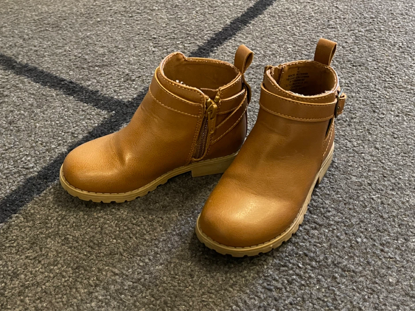 Toddler Brown Ankle Boots Size 8