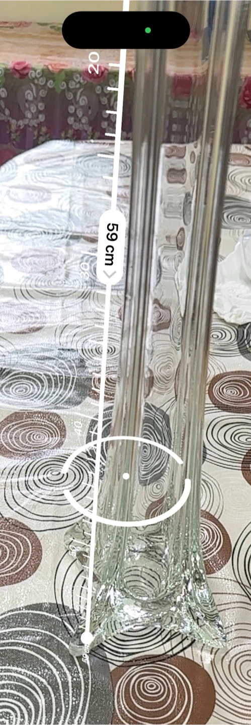 Tall Clear Glass Fluted Vase 59cm - photo 4