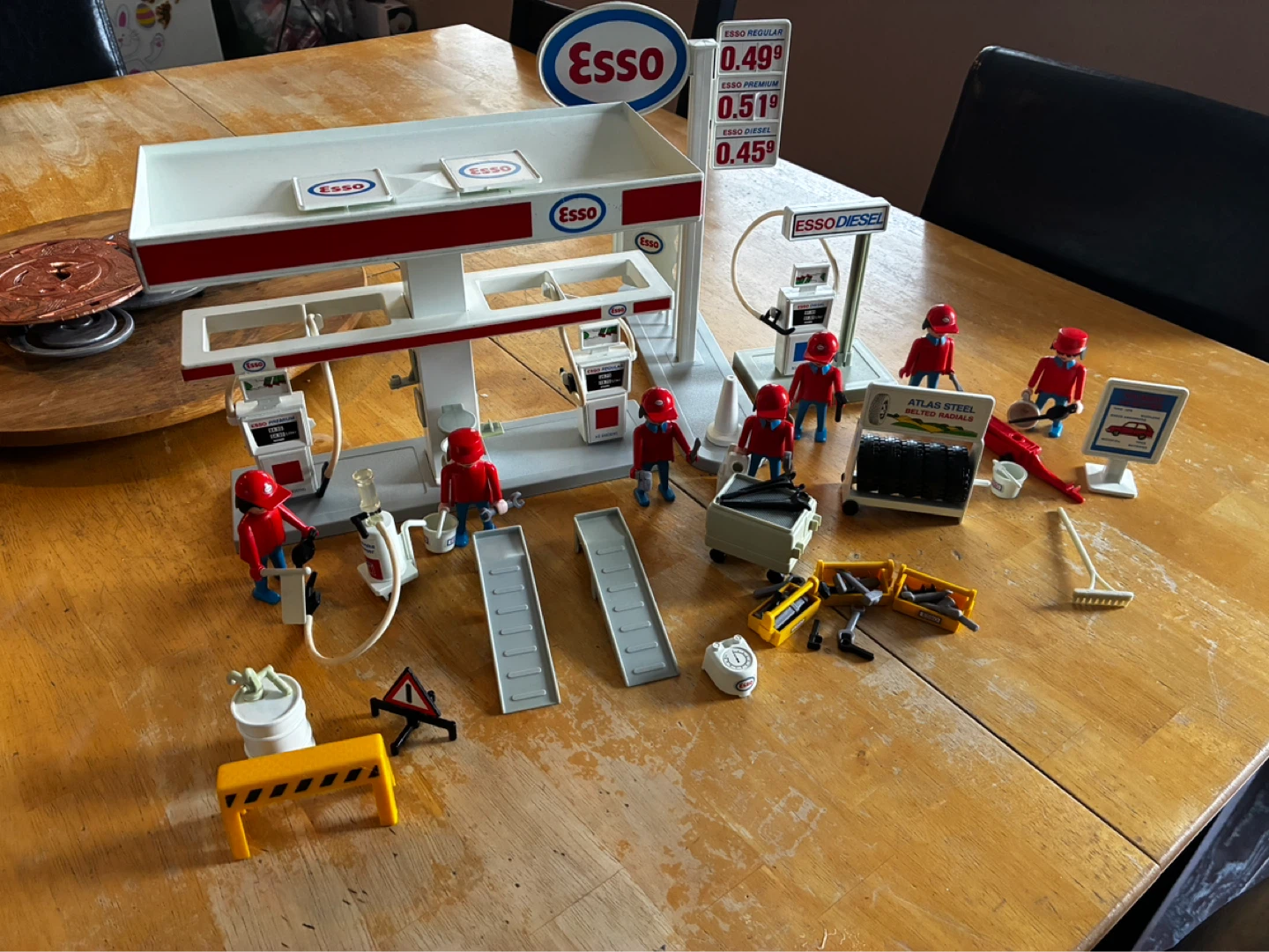 Playmobil Esso Gas Station Playset