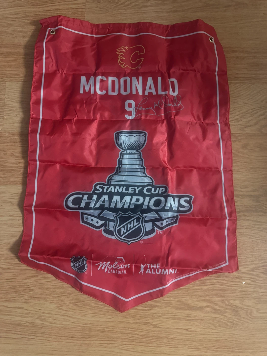 Calgary Flames McDonald Stanley Cup Champions Banner