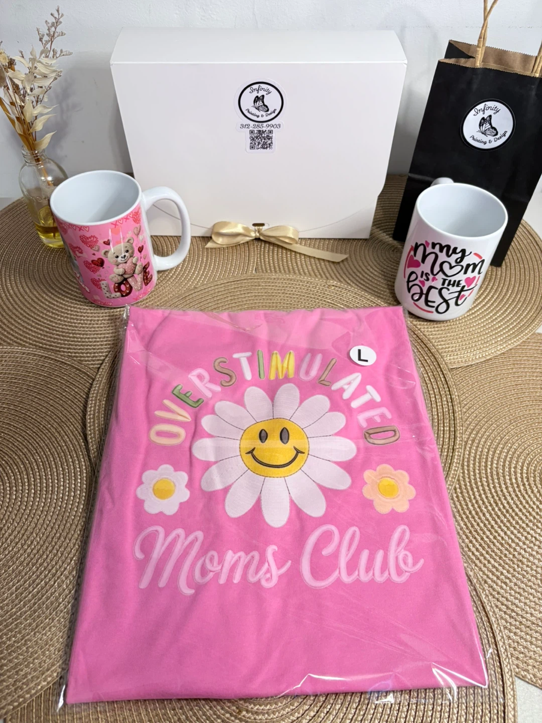 Overstimulated Moms Club" T-Shirt