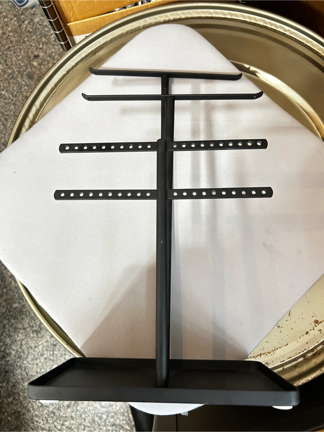 Black Metal Earring Jewelry Organizer Stand
