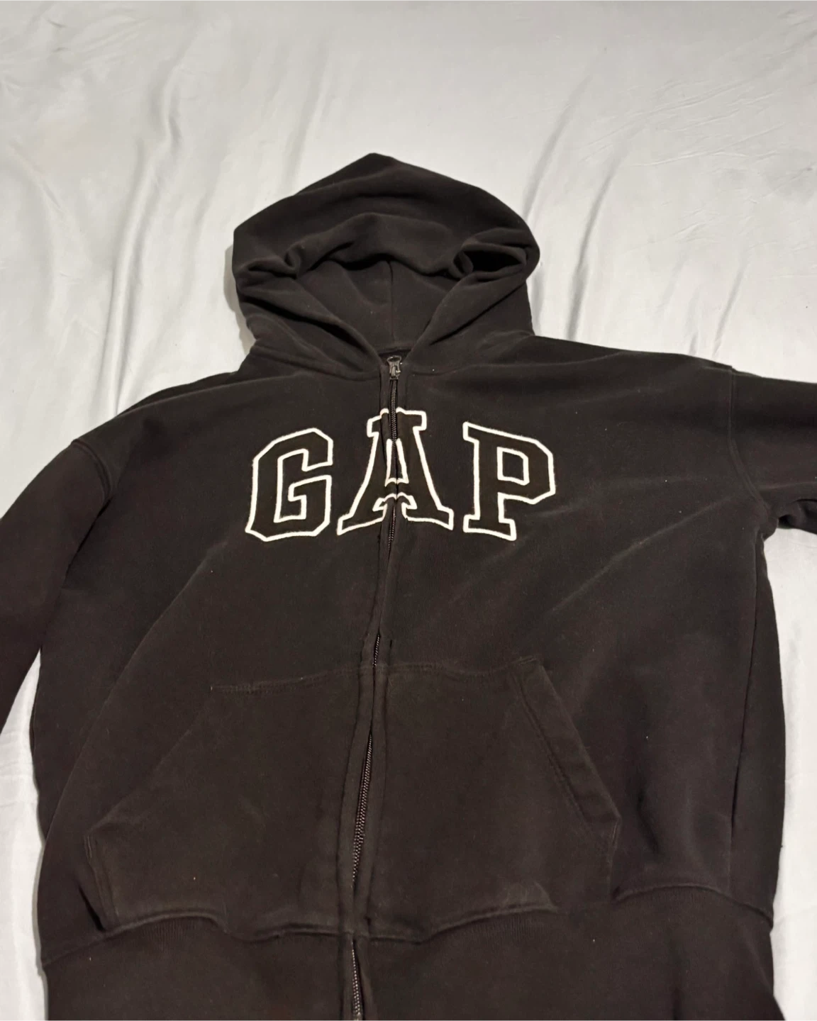 Gap Kids Zip-Up Hoodie - Brown - Size L (10)