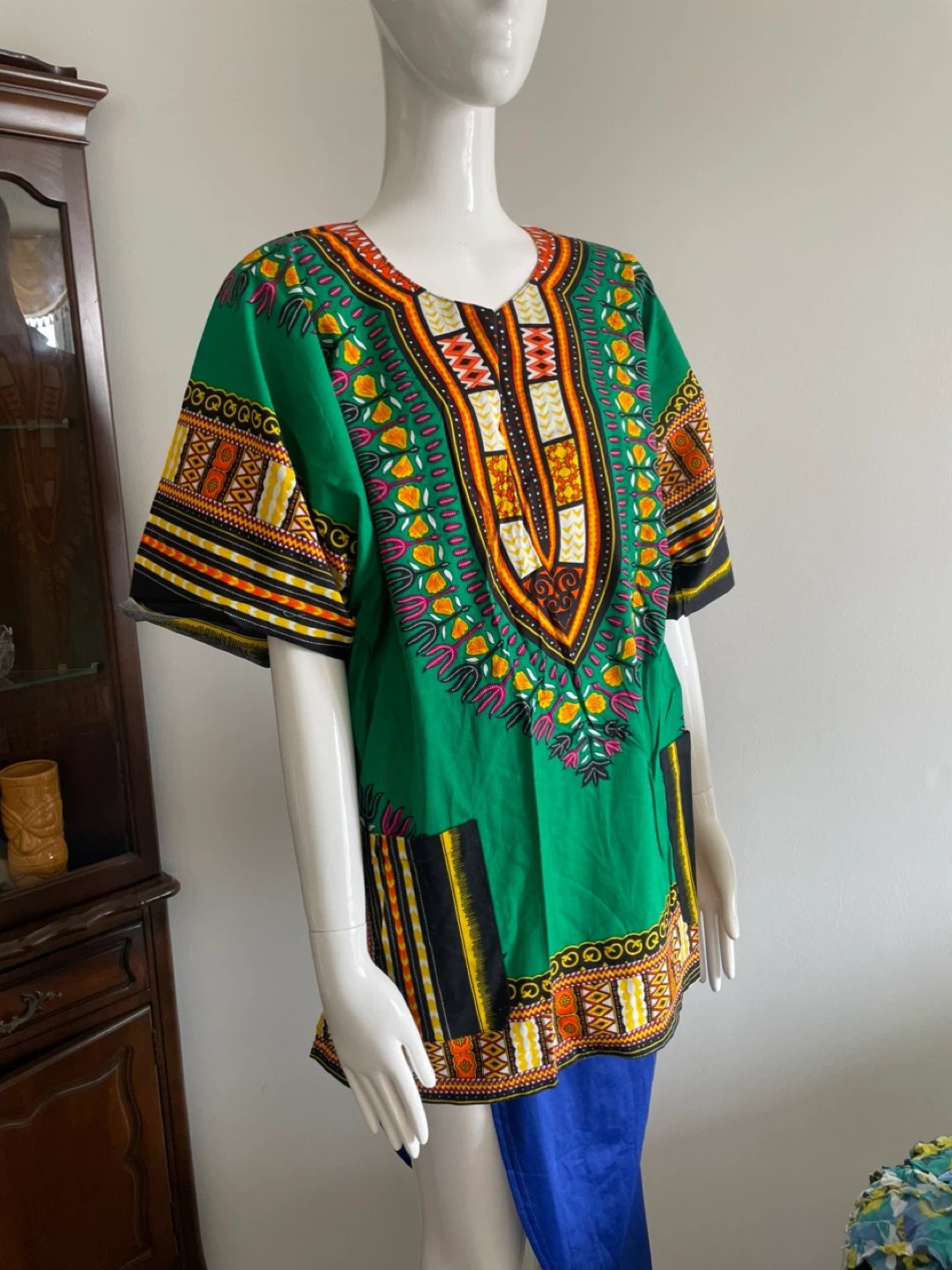 Dashiki Print Tunic Shirt