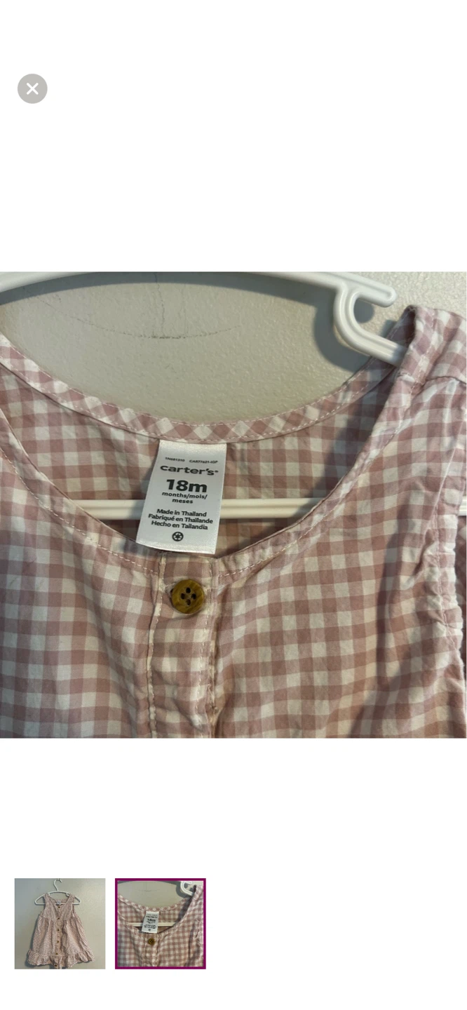 Carter's Gingham Dress - 18 Months - photo 2