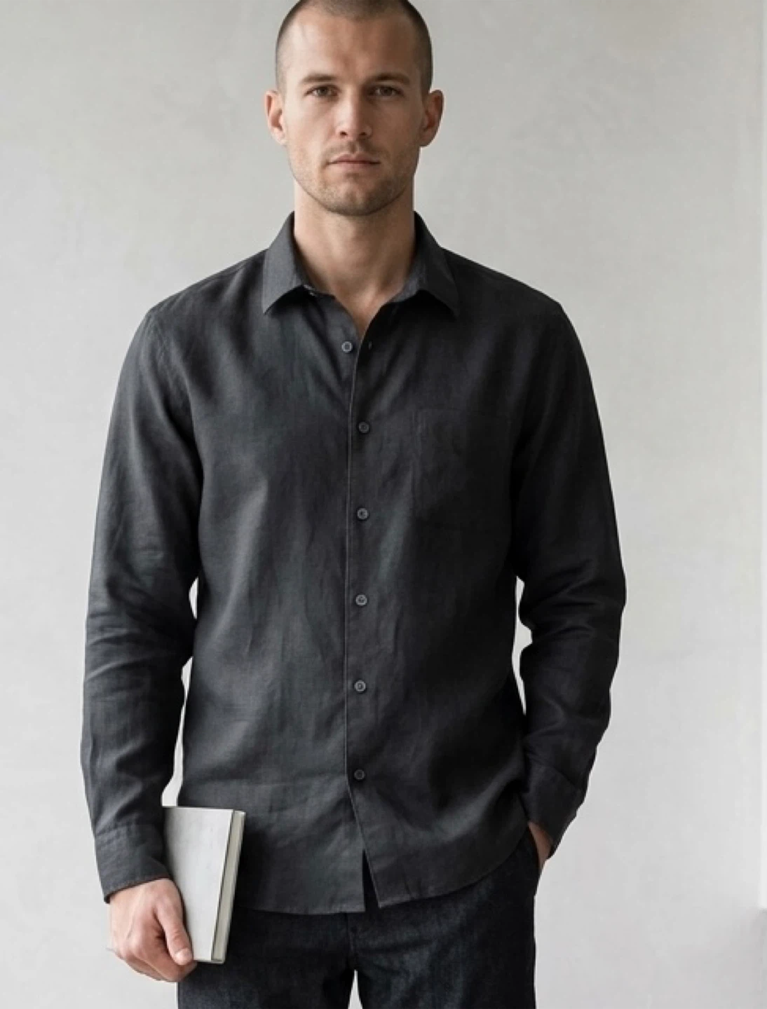 Men’s 100% Linen Shirt - Size XL