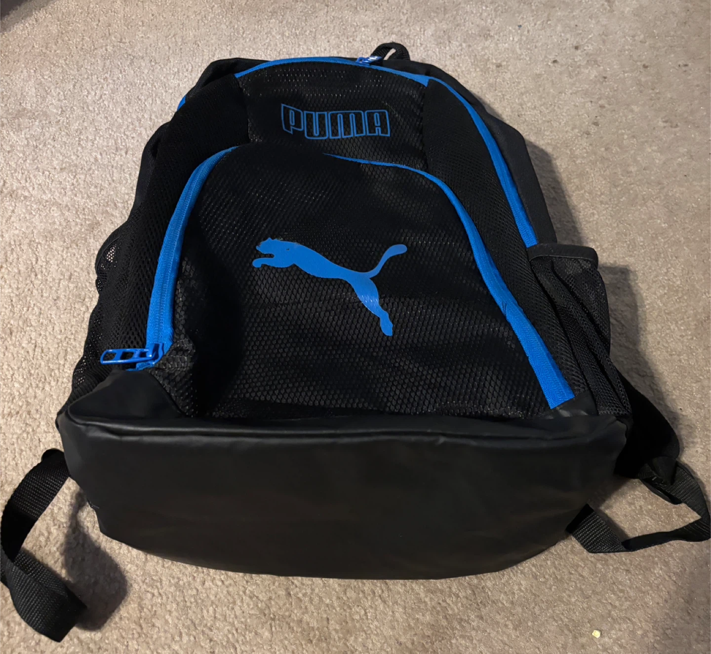 Beautiful Black and Blue Backpack by PUMA