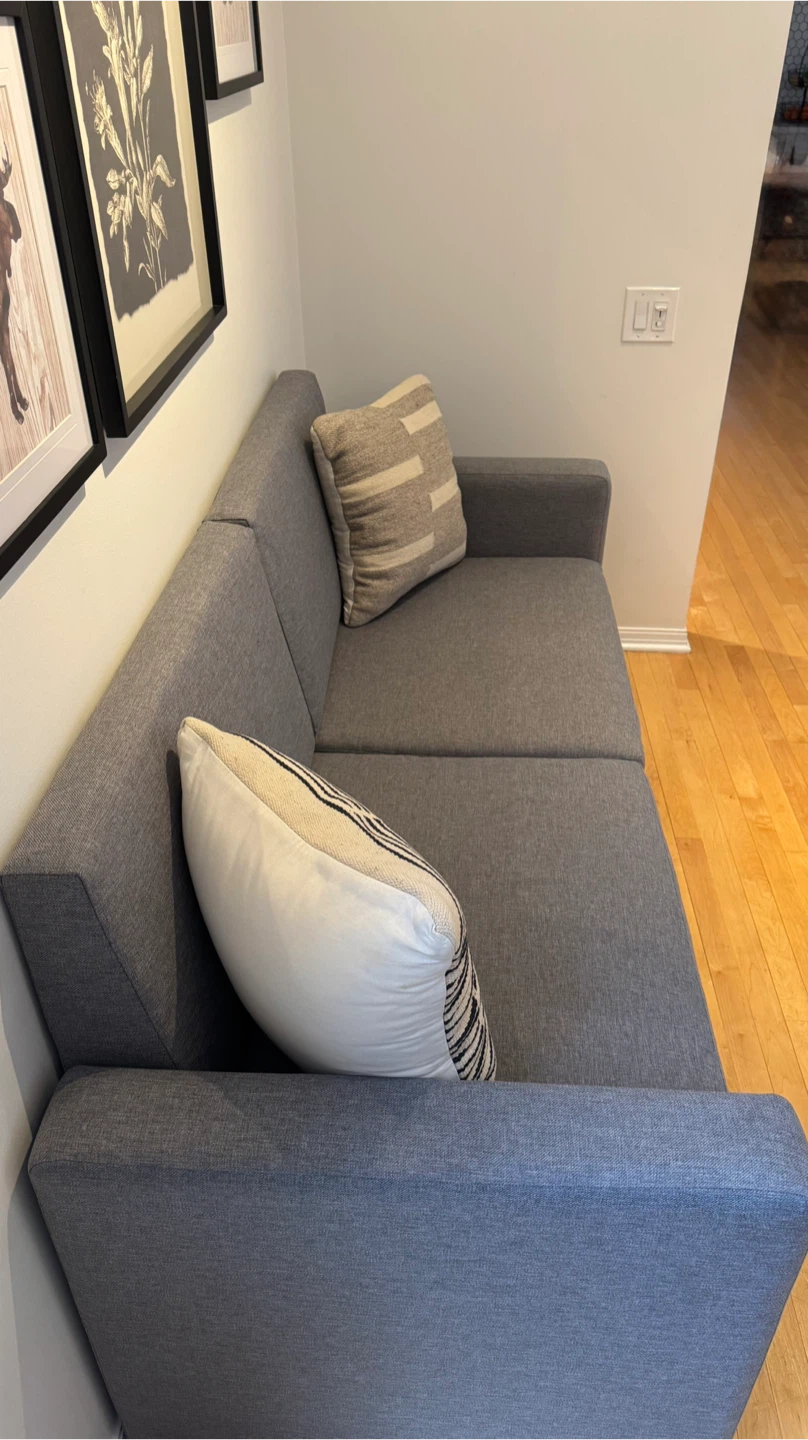 Part of Queen Murphy Bed - Grey Sofa - photo 2
