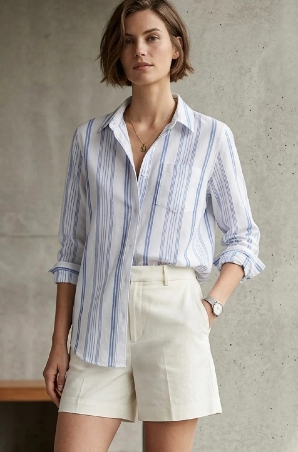 Women’s 100% Linen Shirt-Size S