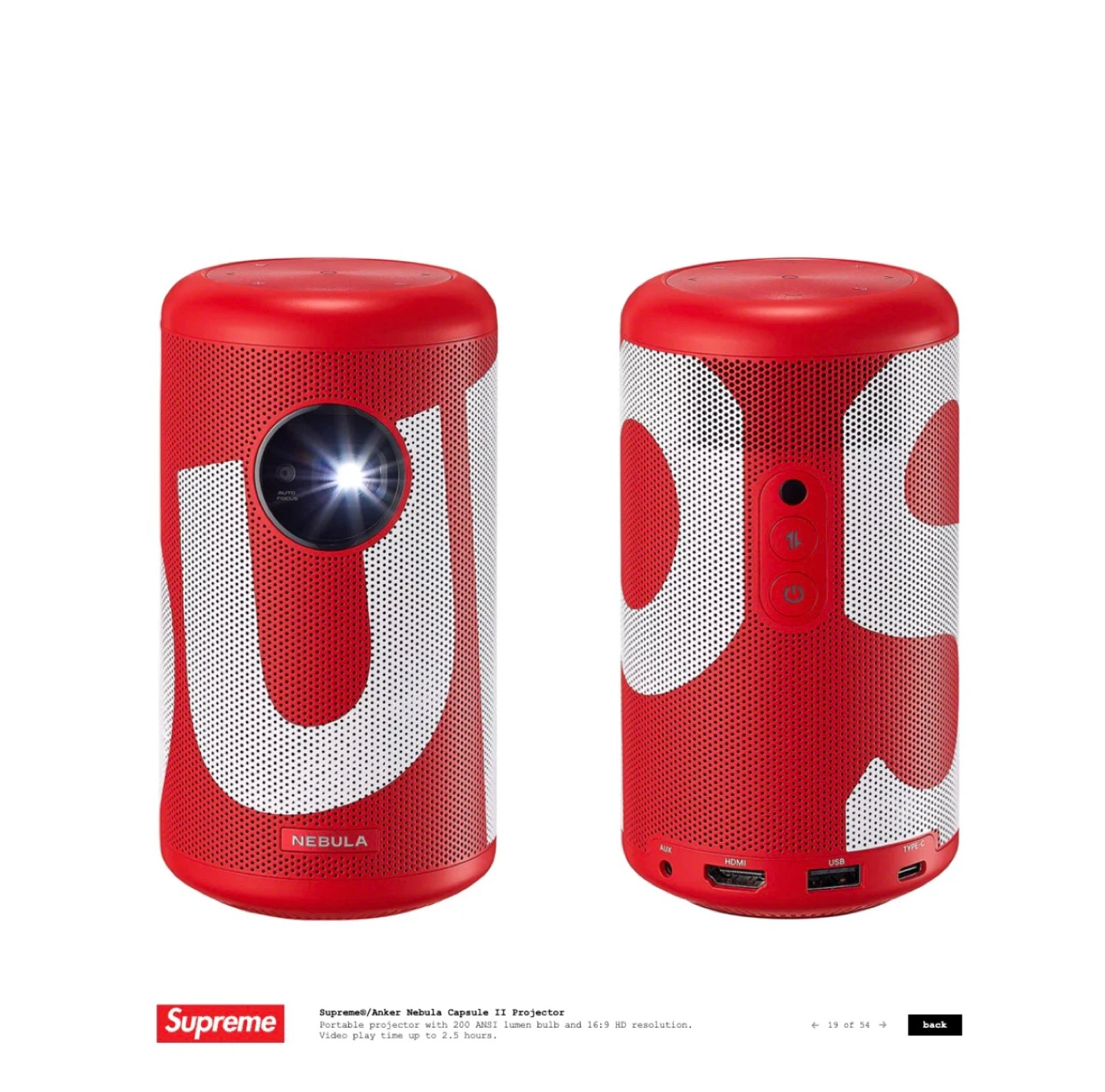 Sealed - Anker Nebula Capsule II Projector D2421 Supreme Edition - photo 3