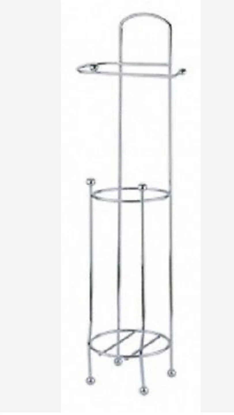 Chrome Toilet Paper Holder Stand